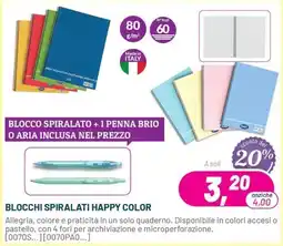 Buffetti Blocchi spiralati Happy Color offerta