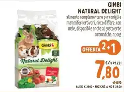 Pet Store Conad Gimbi Natural Delight offerta
