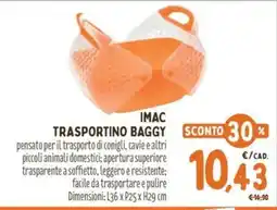 Pet Store Conad Imac trasportino baggy offerta