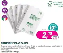 Buffetti Ricambi rinforzati da 100g offerta