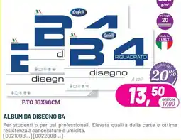 Buffetti Album da disegno B4 F.TO 33X48CM offerta