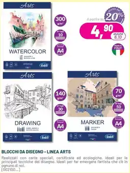 Buffetti Blocchi da disegno Linea Arts offerta