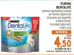 Pet Store Conad Purina Dentalife offerta