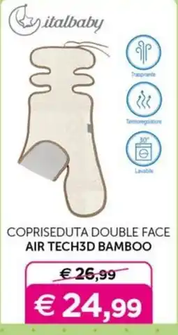 Universo Bimbo Copriseduta double face air tech3d bamboo offerta