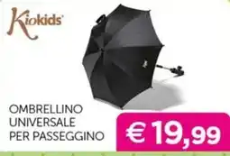 Universo Bimbo Kiokids ombrellino universale per passeggino offerta