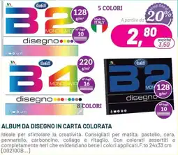 Buffetti Album da disegno in carta colorata offerta