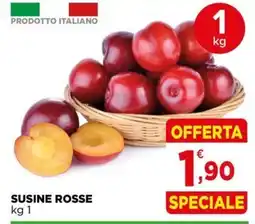 Gran mercato Susine rosse offerta