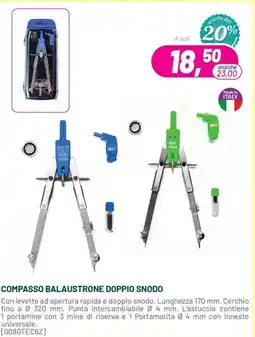 Buffetti Compasso balaustrone doppio snodo offerta