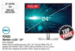 Wellcome Dell Monitor a LED - 24" offerta