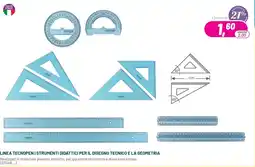Buffetti Linea tecnopen strumenti didattici per il disegno tecnico e la geometria offerta