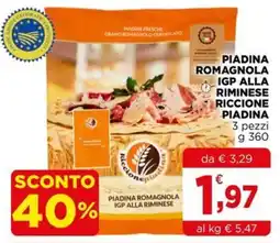 Gran mercato Piadina Romagnola IGP alla Riminese offerta