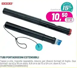Buffetti Tubi portadiseni estensibili ARDA offerta