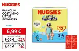 Prenatal Huggies pannolini costume little swimmers offerta