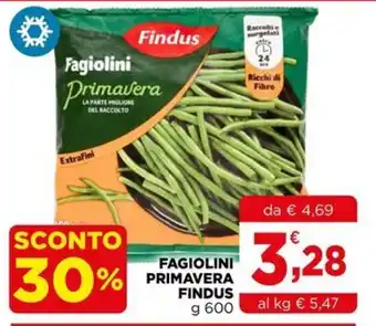 Gran mercato Fagiolini Primavera Findus offerta