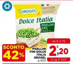 Gran mercato Pisellini fini dolce italia Orogel offerta