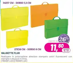 Buffetti Valigette fluo offerta