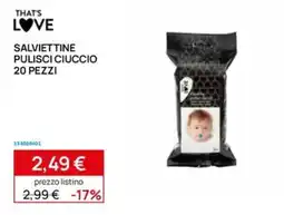 Prenatal That's Love salviettine pulisci ciuccio offerta
