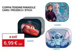 Prenatal Coppia tendine parasole Cars / Frozen 2 / Stitch offerta