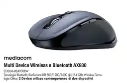 Wellcome mediacom Multi Device Wireless e Bluetooth AX930 offerta