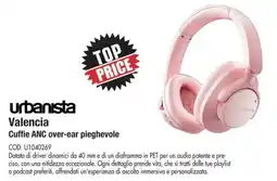 Wellcome urbanista Valencia Cuffie ANC over-ear pieghevole offerta
