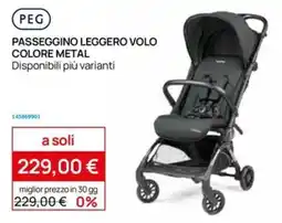 Prenatal Passeggino leggero volo colore metal offerta
