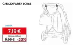 Prenatal Gancio porta borse offerta