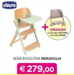 Universo Bimbo Sedia evolutiva Meraviglia Chicco offerta