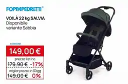 Prenatal Foppapedretti Voilà 22 kg Salvia offerta
