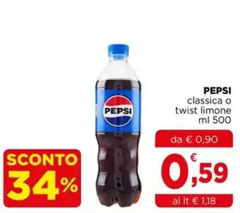 PEPSI classica o twist limone