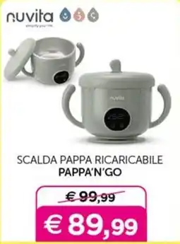 Universo Bimbo Nuvita scalda pappa ricaricabile pappa'n'go offerta