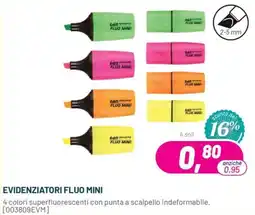 Buffetti Evidenziatori Fluo Mini offerta