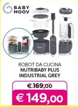 Universo Bimbo Baby Moov Robot da cucina NutriBaby Plus Industrial Grey offerta