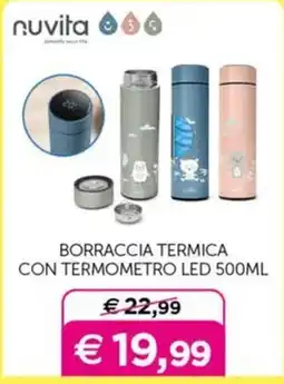 Universo Bimbo Borraccia termica con termometro LED offerta