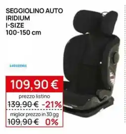 Prenatal Seggiolino auto Iridium offerta