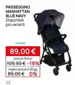 Prenatal Passeggino Manhattan Blue Navy offerta