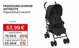 Prenatal Passeggino Sunrise Antracite offerta