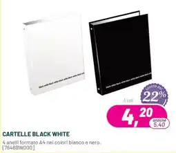 Buffetti Cartelle Black White offerta