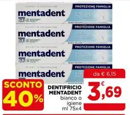 Gran mercato Dentifricio Mentadent offerta