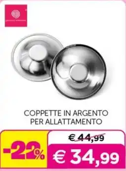Universo Bimbo Coppette in argento per allattamento offerta