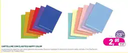Buffetti Cartelline con elastico Happy Color offerta