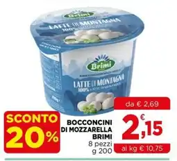 Gran mercato Bocconcini di mozzarella Brimi offerta