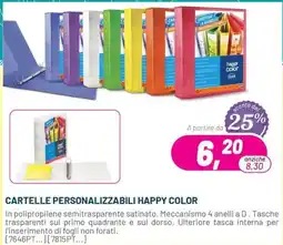 Buffetti Cartelle personalizzabili Happy Color offerta