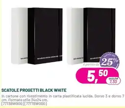 Buffetti Scatole progetti black white offerta