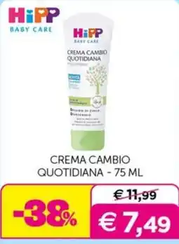 Universo Bimbo HiPP Baby Care Crema cambio quotidiana offerta