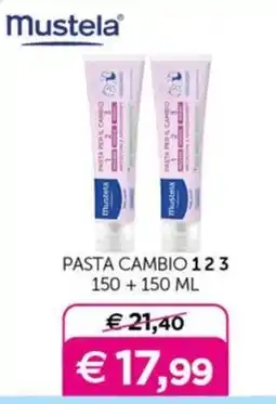 Universo Bimbo Mustela Pasta Cambio 123 offerta