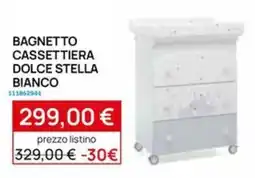 Prenatal Bagnetto cassettiera dolce stella bianco offerta