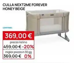 Prenatal Culla Next2me Forever Honey Beige offerta
