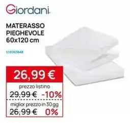 Prenatal Giordani Materasso Pieghevole offerta
