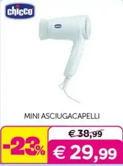 Universo Bimbo Chicco mini asciugacapelli offerta