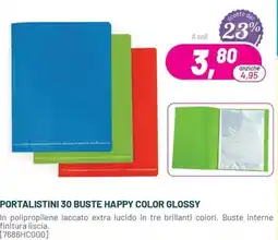Buffetti Portalistini 30 buste happy color glossy offerta